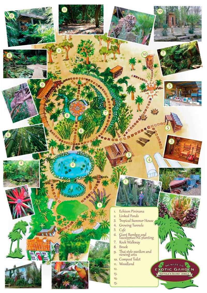 Map of the Exotic Garden